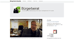 Desktop Screenshot of buergerbeirat.ausapolda.de