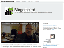 Tablet Screenshot of buergerbeirat.ausapolda.de